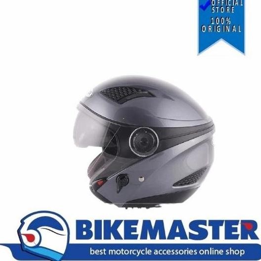 NEW Helm Zeus Half Face Import ZS-610 S Silver