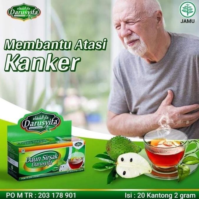 

Teh Celup Daun Sirsak Isi 20 Darusyifa Anti Kanker Anti Tumor