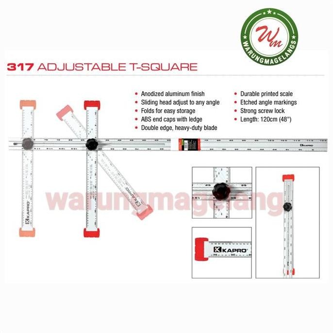 

KAPRO 317 adjustable T Square ruler 120cm woodworking tools drywall