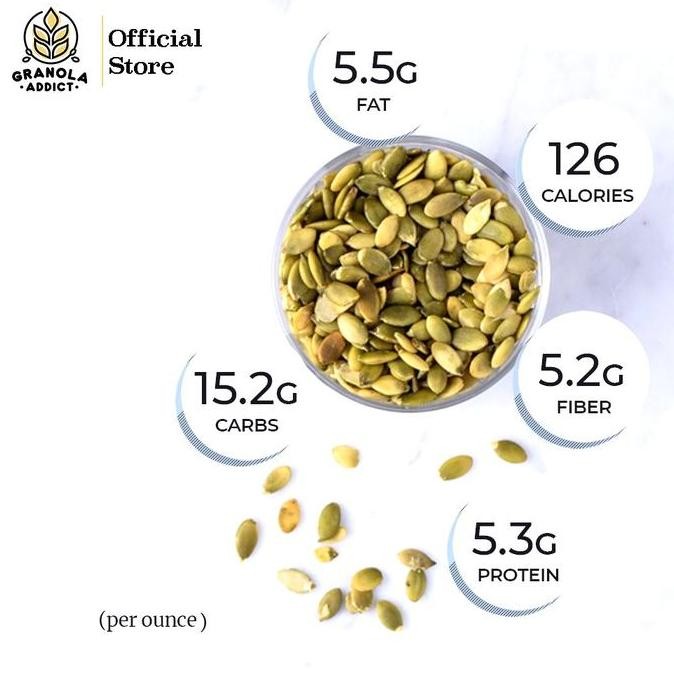 

Granola Addict - Pumpkin Seed / Biji Labu Kupas 1000G #Gratisongkir