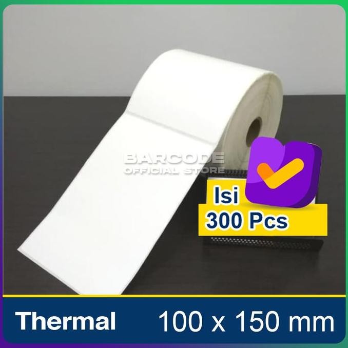 

Baru Kertas Label Thermal 100X150Mm A6 - Stiker Resi Eshop 300Pcs