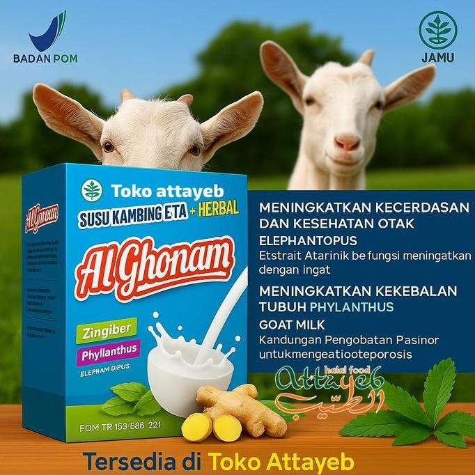 

Al Ghonam Original Susu Kambing Etawa Plus Nutrisi Nafsu Makan