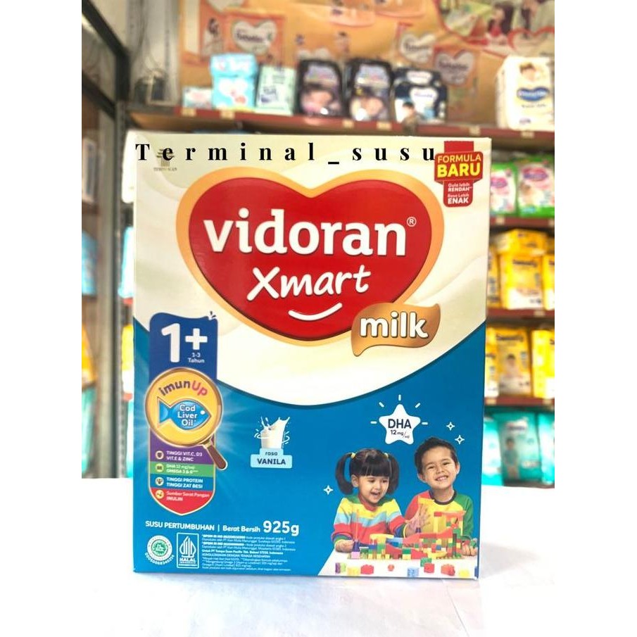 terbaru vidoran xmart 1 susu formula bayi usia 0-12 bulan rasa vanila 1000gr
