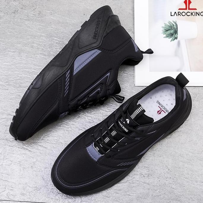 Asli Sepatu Sneakers Hitam Larocking Raptor - Untuk Jogging & Olahraga Outdoor