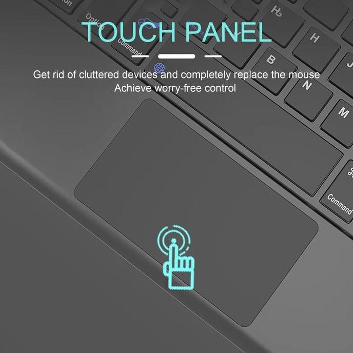KEYBOARD SET WIRELESS BLUETOOTH TOUCAD UNTUK TABLET ANDROID / IPAD / PC / SAMSUNG TABLET