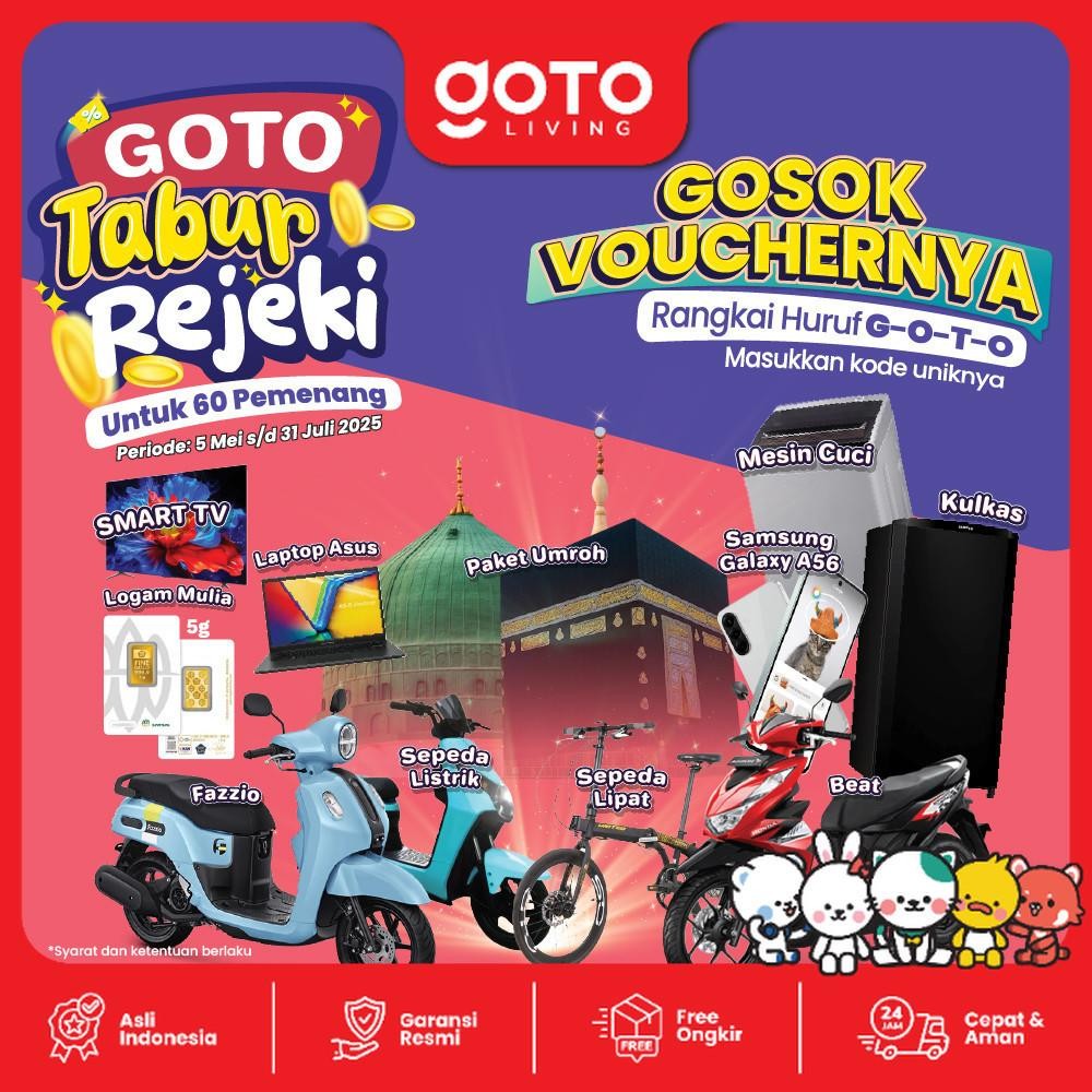 Goto Oscar Panci Listrik Elektrik Fry Pan 3L Goreng Kukus Serbaguna