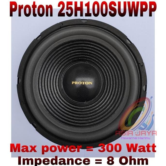 DISKON SPEAKER WOOFER 10 INCH PROTON 25H100SUWPP BASS BESAR SUARA NENDANG
