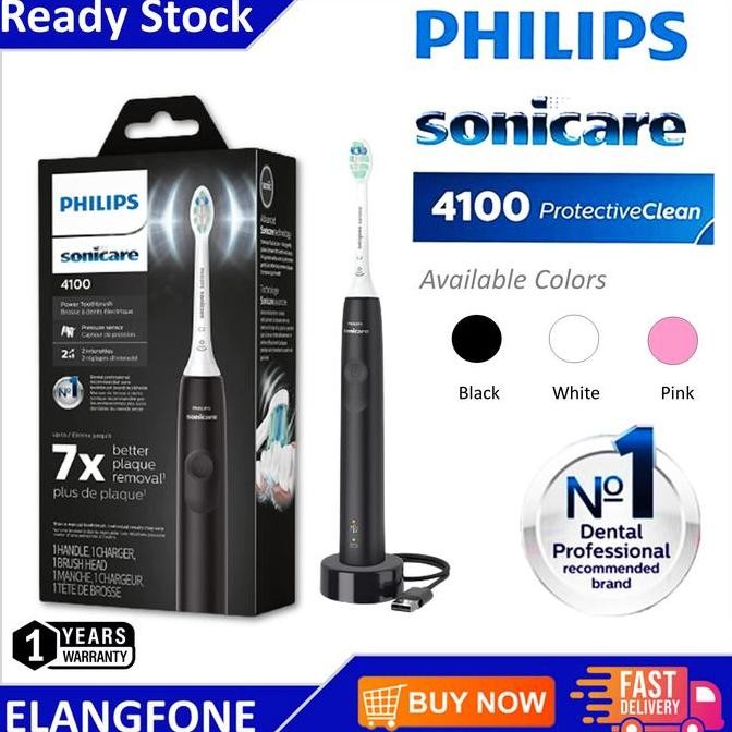 DISKON PHILIPS SONICARE 4100 PROTECTIVECLEAN SIKAT GIGI ELEKTRIK RECHARGEABLE