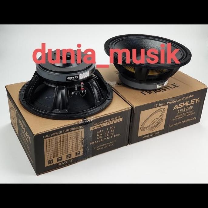 DISKON SPEAKER ASHLEY LF12V300 WOOFER 12 INCH ORIGINAL BASS