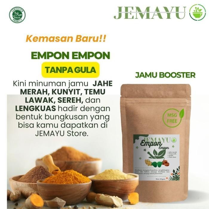 

SL Jamu Empon Empon Tanpa Gula Jahe Merah Kunyit Temulawak Sereh Lengkuas Herbal Original