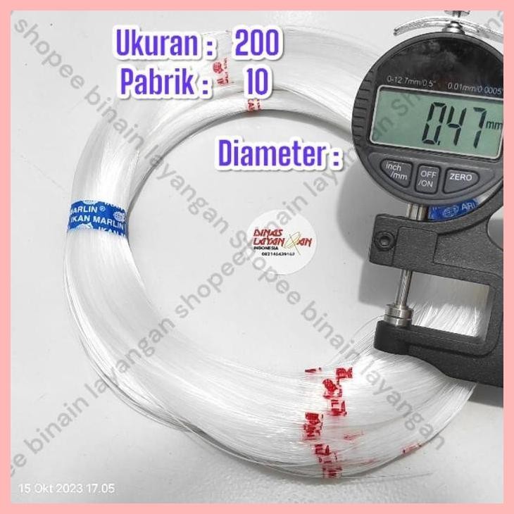 8.8 Sale Senar Layangan Gapangan Bening Cap Ikan Marlin Ukuran 200 Senar Pancing Senar Manik Manik