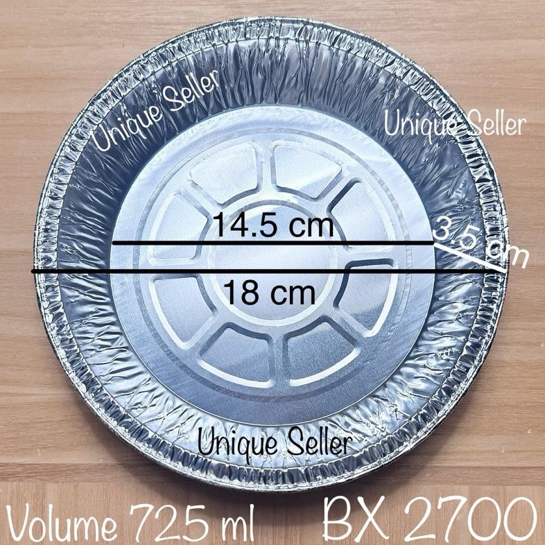 Bisa Cod Aluminium Foil Bulat 18 Cm Bx 2700 Bestfresh / Alufoil Tray Rx 725 Best Fresh / Aluminium F