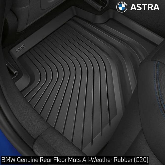 Bmw Genuine Rear Floor Mats All-Weather Rubber (G20)