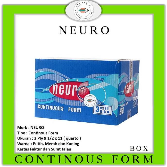 

NEW GOSEND! Continous Form 91/2 x 11 3 Ply ( K3 Neuro )NCR/Kertas Komputer