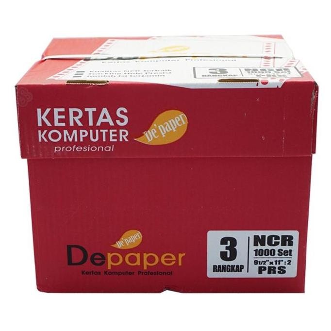 

TERMURAH - 3 Ply : 2 Prs Warna Kertas Continuous Form Depaper
