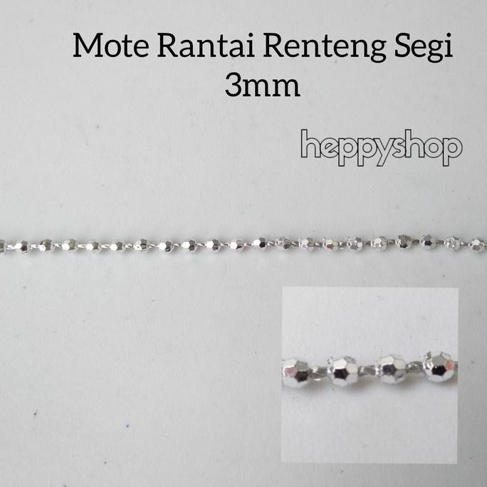 

>>>>>] Mote Rantai Renteng Segi 3mm