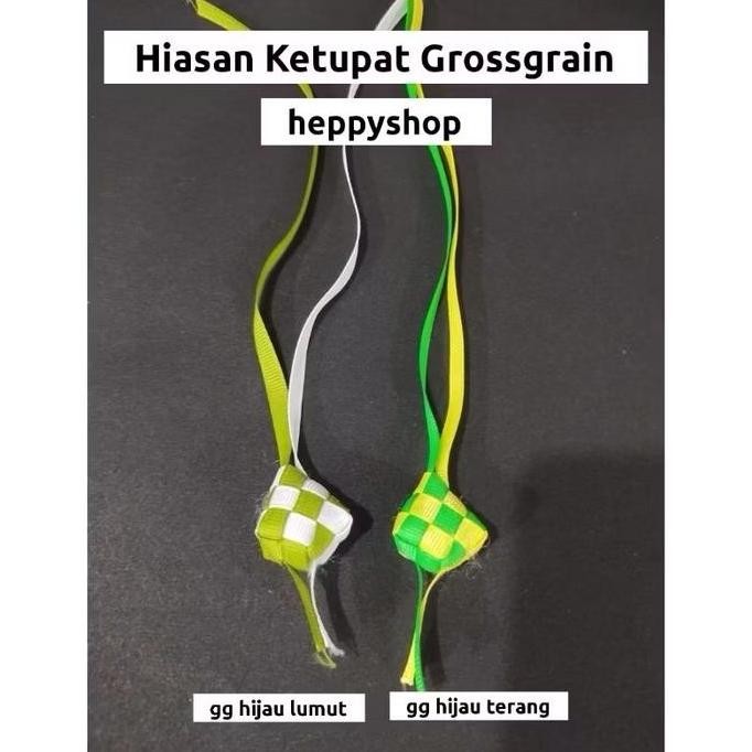 

paling diminati] Hiasan Ketupat Grossgrain, Hiasan Parcel Lebaran Idul Fitri