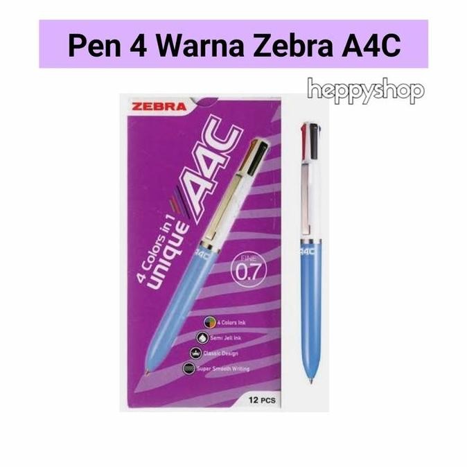 

cusss order] Pen 4 Warna Zebra A4C, Pen 4in1