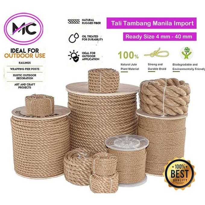 

Tali Tambang Besar 38Mm 40Mm Tampar Manila Goni Kapal Dadung Rami Kualitas Terbaik Harga Termurah