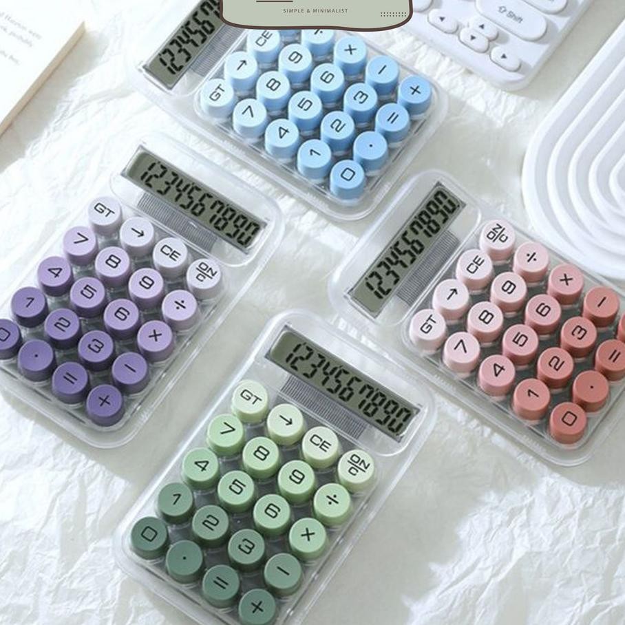 

Miloli Mechanical Pushbutton Calculator Desain Large Minimalis Portable Kalkulator Alat Hitung Aesthetic F0310