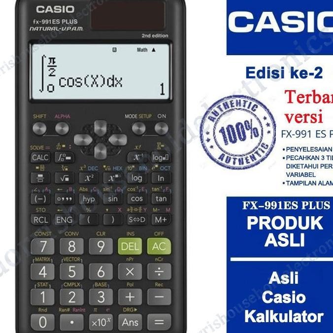 

Casio Fx991Es Plus2 Kalkulator Sekolahkuliah Scientificsaintifik 417 Fungsi