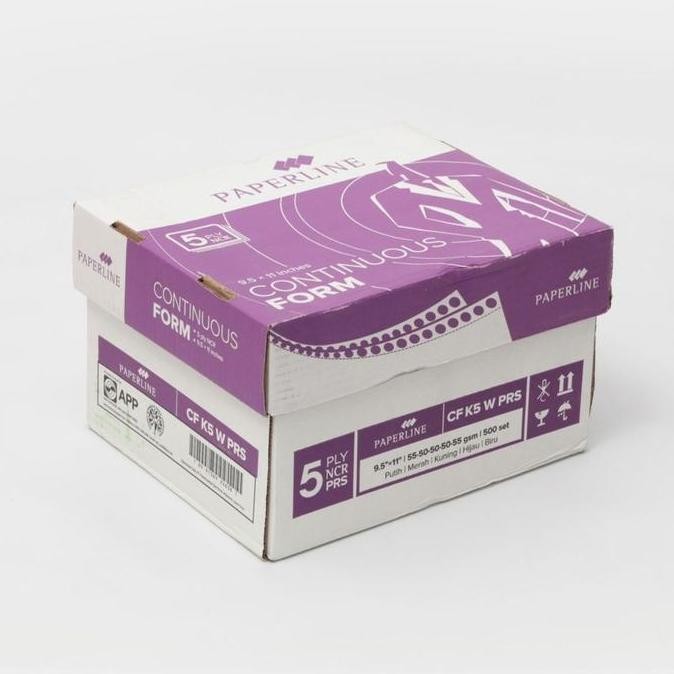 

TERMURAH - 5 Ply : 2 Prs Warna Kertas Continuous Form Paperline 9.5x11