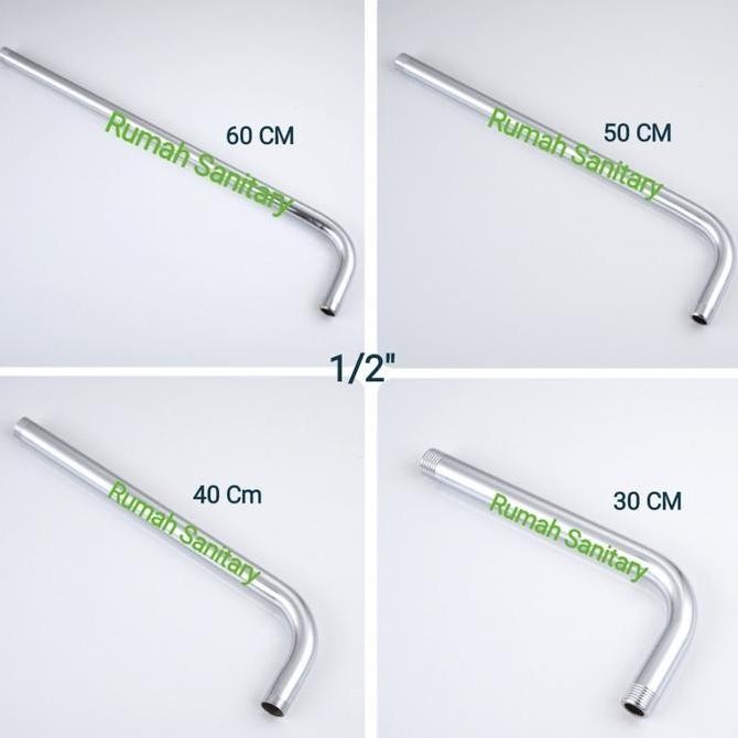 Promo Pipa Tiang Wall Shower 60 Cm Tiang Shower Head Stainless
