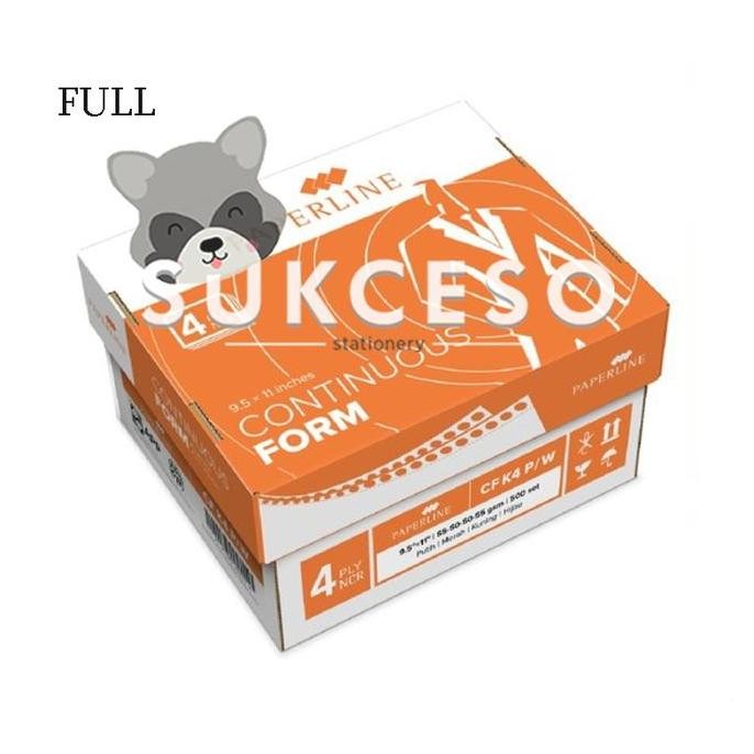 

TERBARU - Paperline PPL Continous Form 4 Ply Warna / Kertas CF K4 W