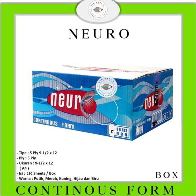 

TERLARIS - NEURO Continous Form K 5 Ply 91/2 x 12 - A4 - NCR