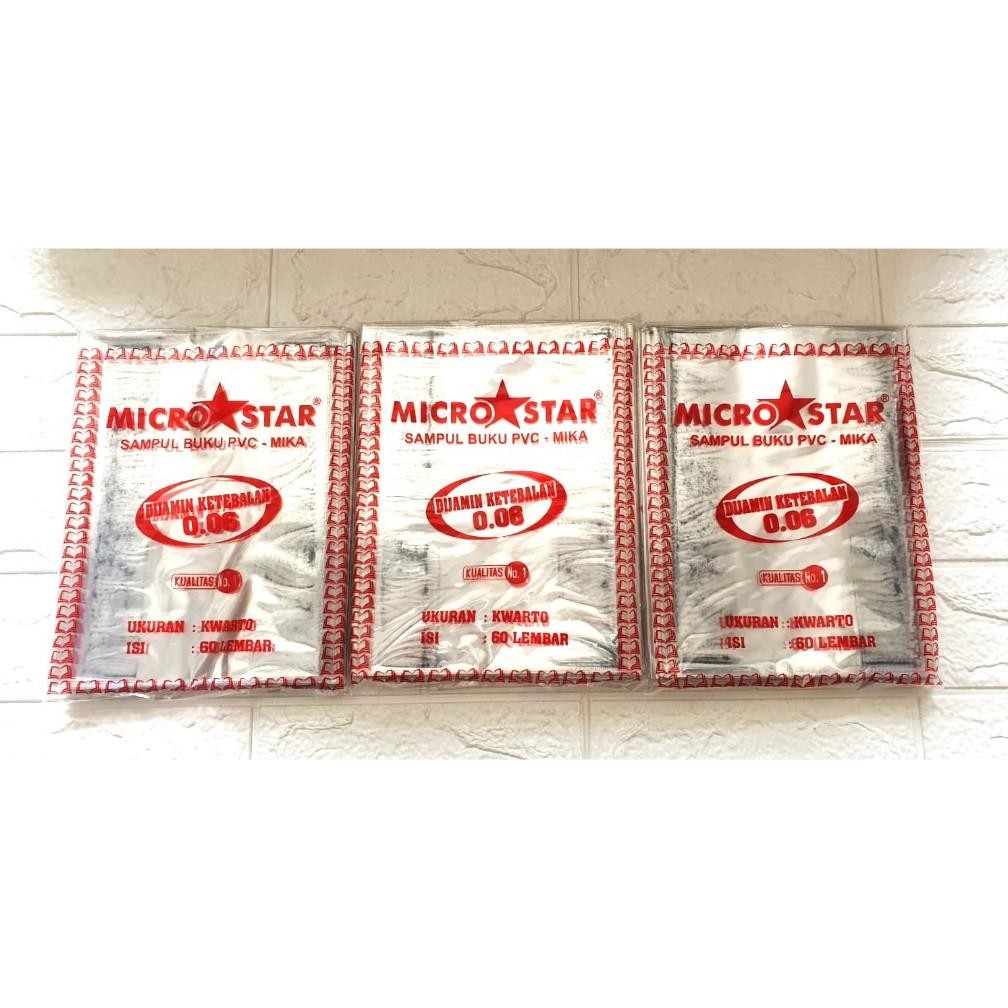 

Sampul Plastik Mika PVC Microstar Ukuran Kwarto ( isi 10 Lembar ) Kwarto Sidu 38 58