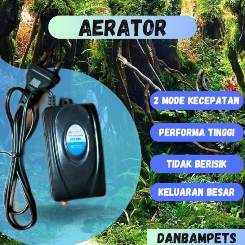 Aerator Aquarium Gelembung Air Aquarium 2 Mode Kecepatan