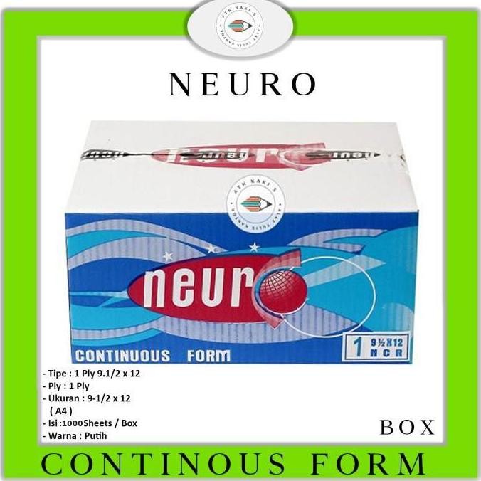 

TERLARIS - NEURO Continous Form K 1 Ply 91/2 x 12 - A4 - NCR