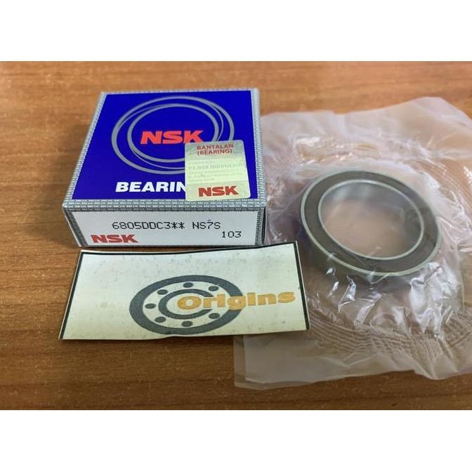 Bearing Sepeda 6805 2Rs 6805 Ddu Nsk Original 25 X 37 X 7
