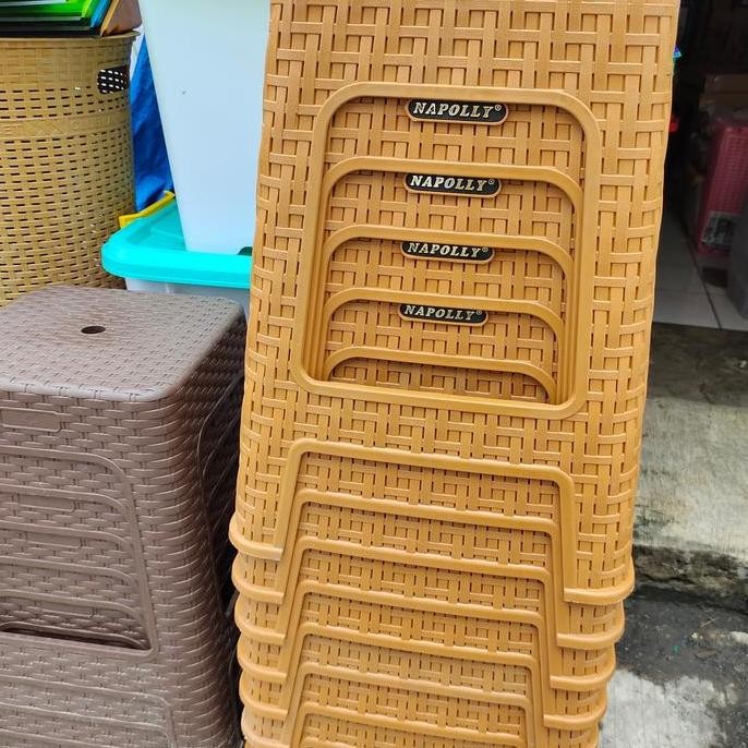 Terbaru Kursi Baso Plastik Napoli Anyaman Sandaran Nyaman Ekonomis