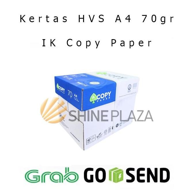

TERMURAH - Kertas HVS A4 70gr IK Copy Paper - Kertas Print Fotocopy Putih A4 70 gram 1 Dus