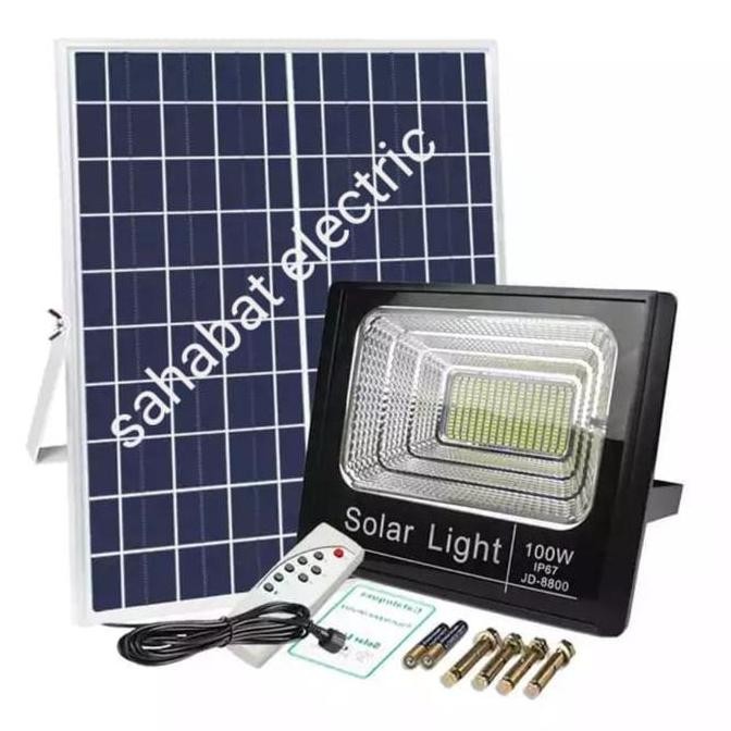 Lm Lampu Sorot Led Tenaga Surya 100Watt Solar Cell 100Watt