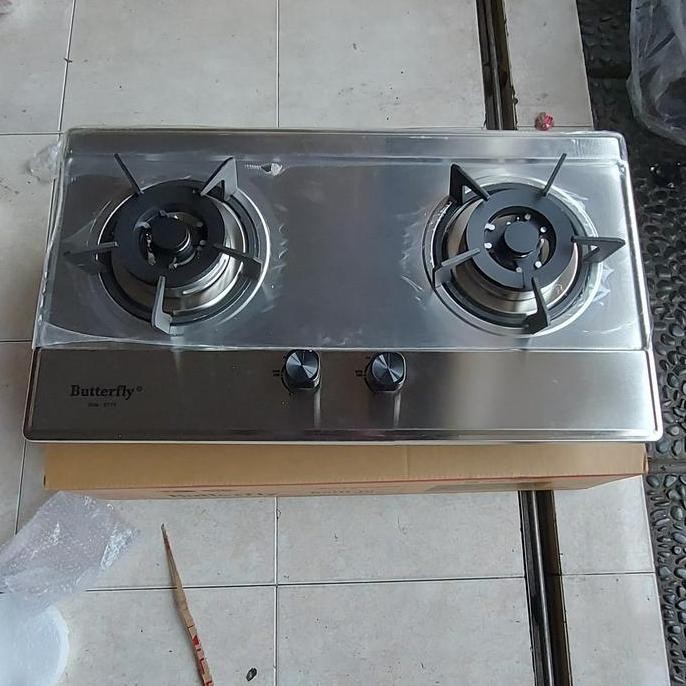 Kompor Gas Stainless Stell Butterfly Tanam (Built In Hob)