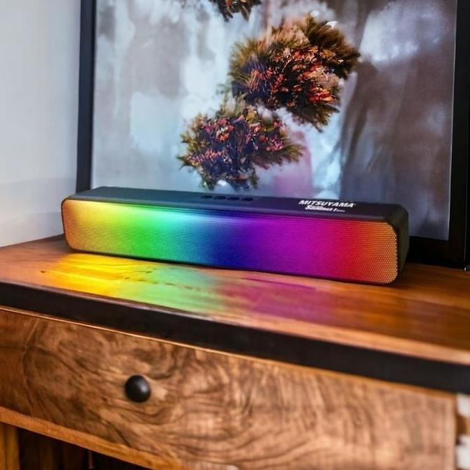 =====] Speaker Soundbar Mitsuyama Speaker Portable Bluetooth