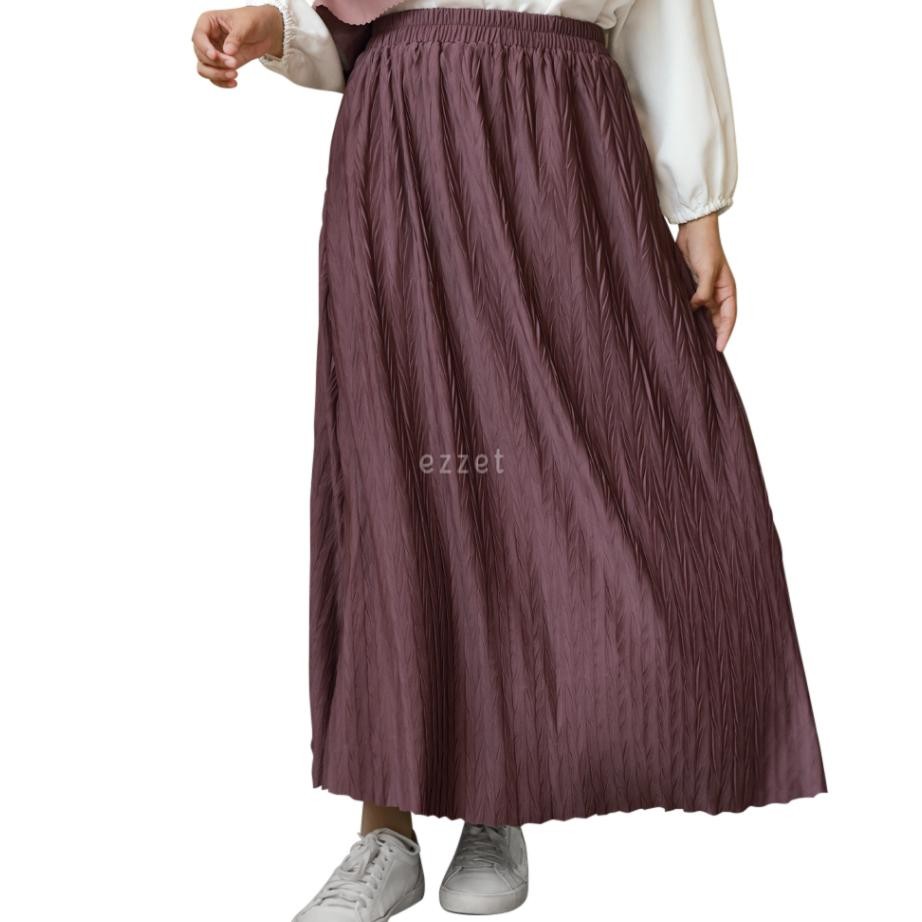 Ezzet Adiva Rok Dewasa Plisket Korean Style Pleats Skirt Jumbo
