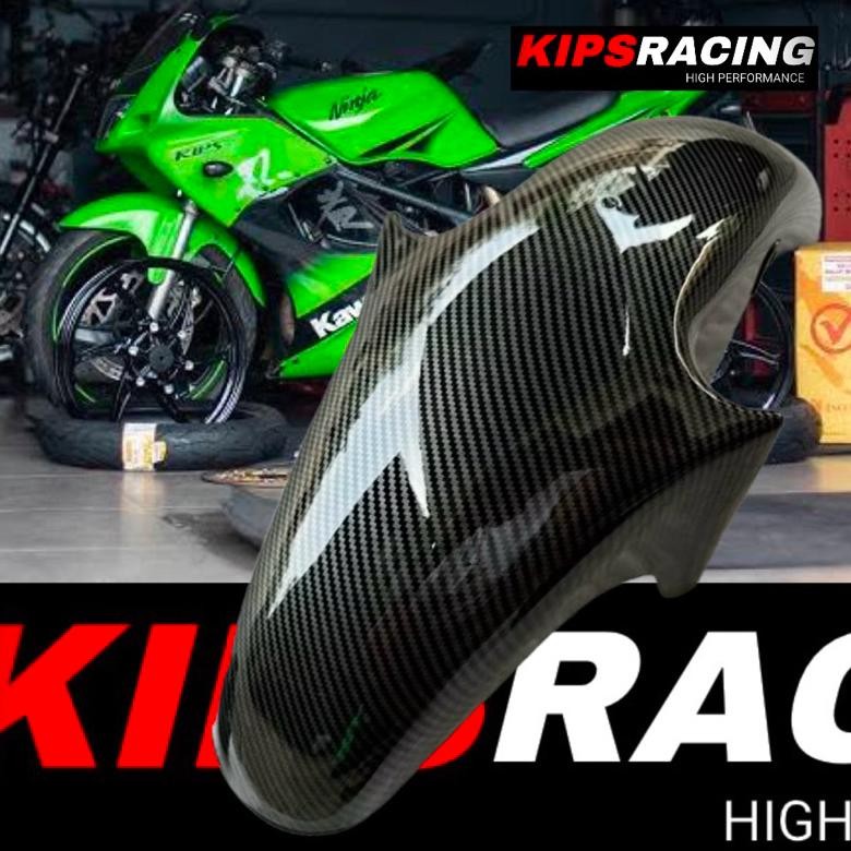 SPAKBOR DEPAN NINJA RR CARBON GLOSY spakbor slebor depan Kawasaki ninja rr carbon karbon Nugi