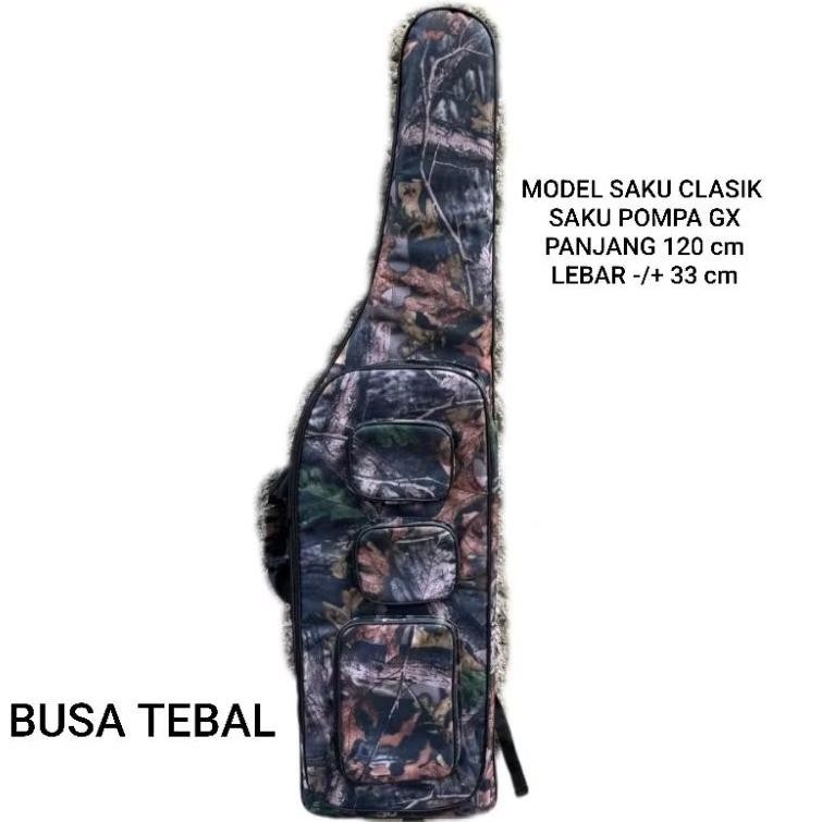 Tas PCP Camo Model Saku Pompa Gx 120cm Lebar 33cm Busa Tebal Nugi