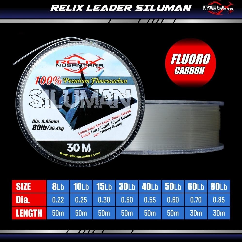 Leader Siluman Relix Nusantara Fluorocarbon 100% Nugi