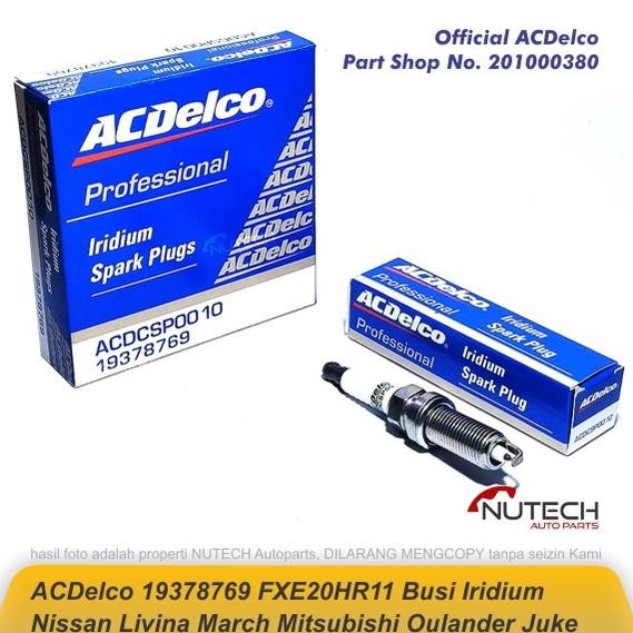 Busi ACDelco FXE20HR11 Nissan Livina March Mitsubishi Outlander Juke Nugi