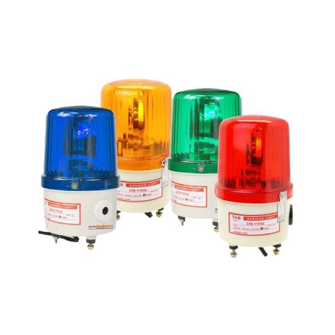 Lampu Darurat Bohlam 4 " Rotary Warning Light + Buzzer 220V Ac Tab