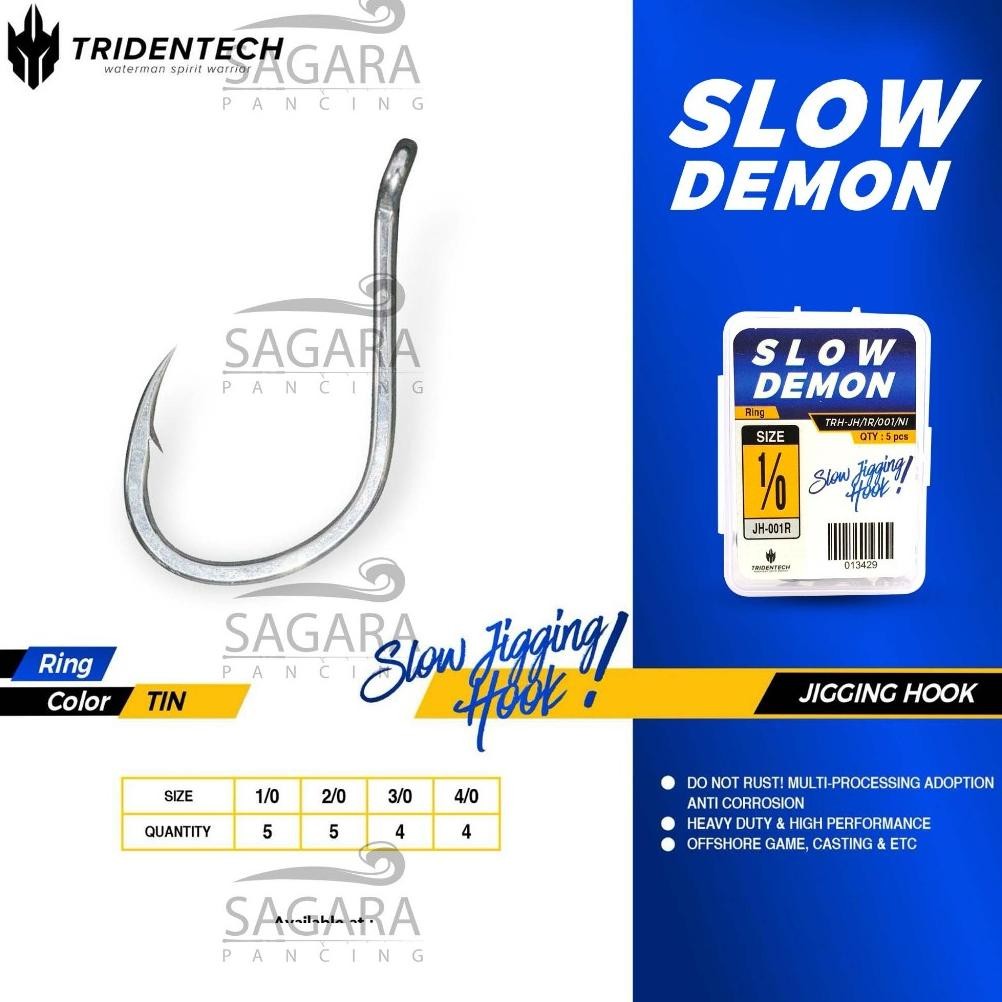 Hook Tridentech Slow Demon Hook Jigging Kail Jigging Hook Nugi