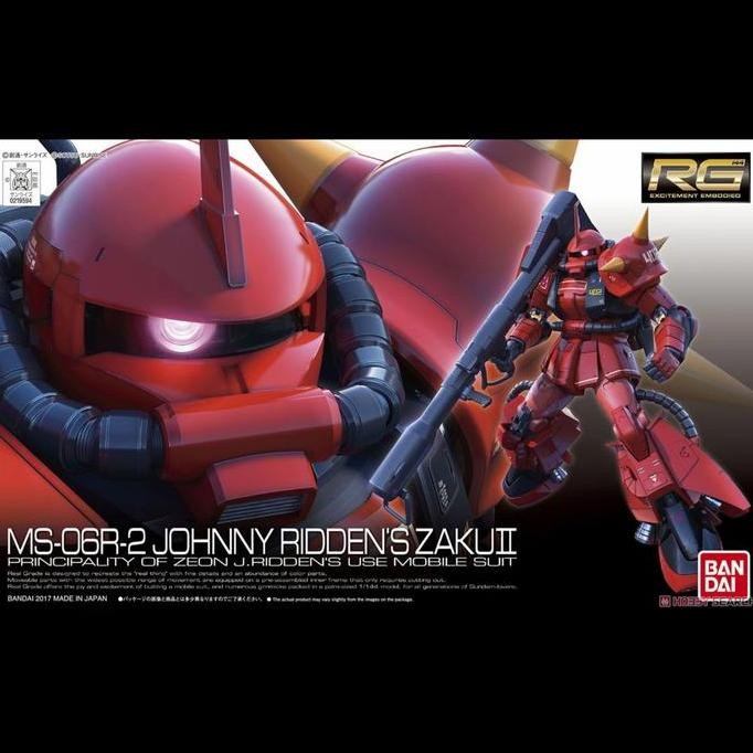 Bandai RG 1/144 johnny ridden's Zaku II 2 ridden jhony no RX 78 Gundam