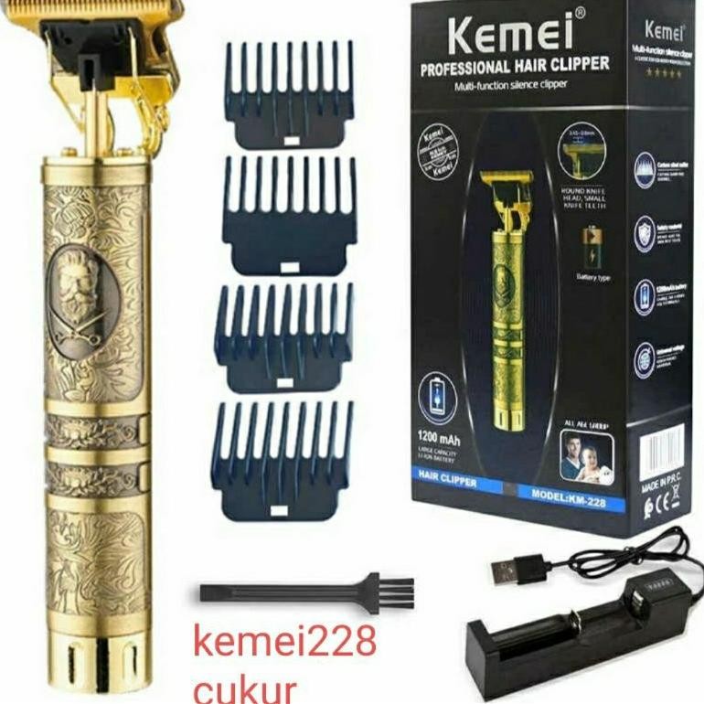 Terlaris Kemei Mesin Pangkas Rambut Km228 Hair Clipper Alat Cukur Potong Rambut Km 228