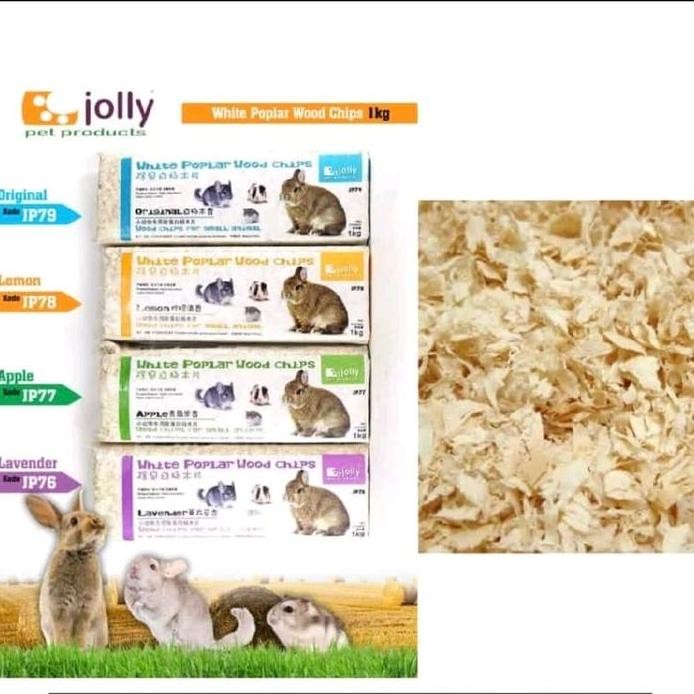 ready Serbuk Kayu Jolly White Poplar Wood Chips 1kg