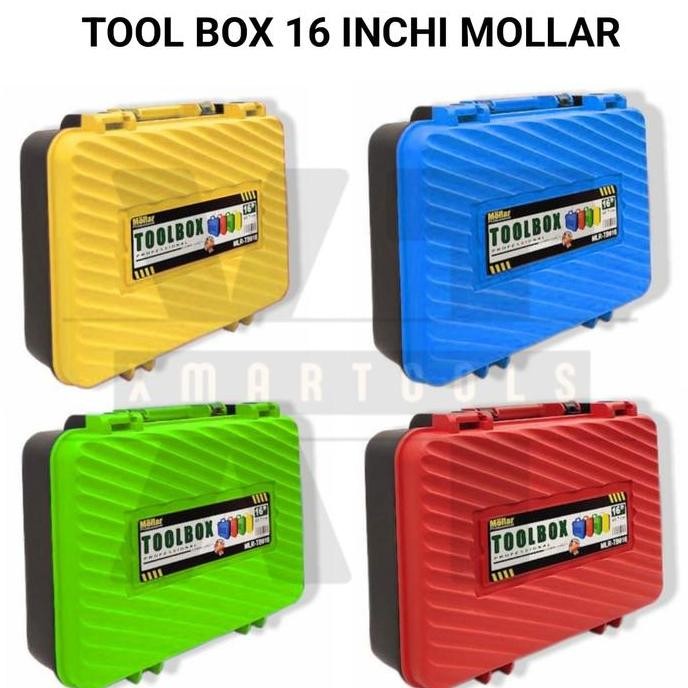 Tool Box 16 Inchi Model Koper MOLLAR / Kotak Perkakas Unit Cordles Power Tools Bor Gerinda