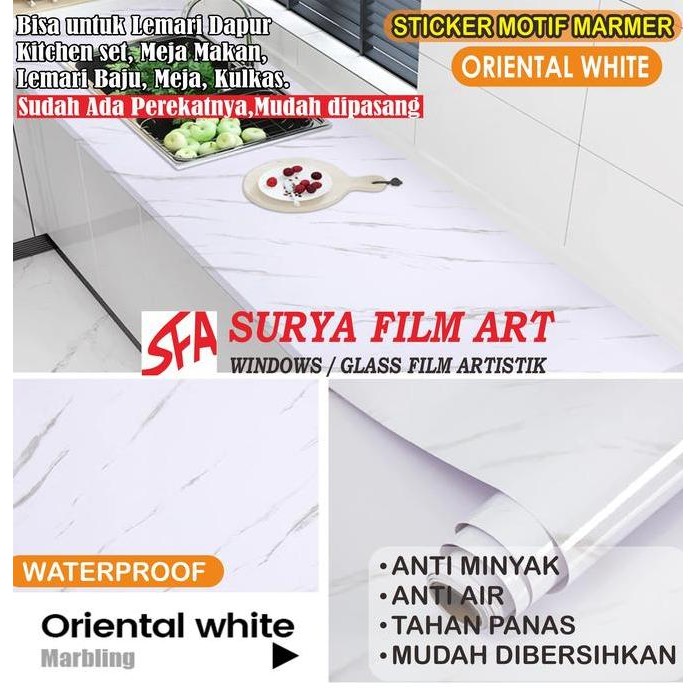 

Order Stiker Motif Marmer Oriental White Seo